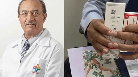 Doctor and Expired JE Vaccine