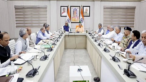 Yogi Adityanath and Bhupender Yadav Review NCR Air Quality Measures of UP Air Pollution Control
