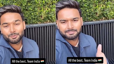 Rishabh Pant Supports Team India Video