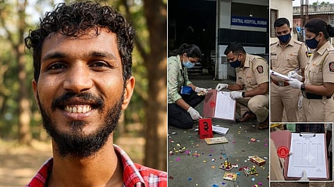 Vitthalwadi police investigating at the scene of the incident.