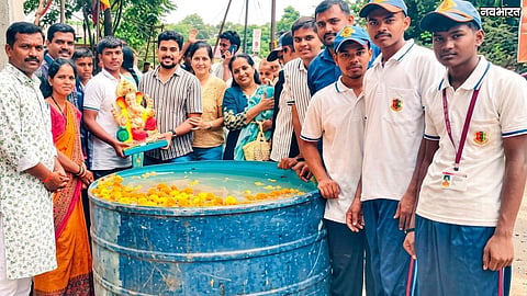 Nashik Harit Kumbh Collects 1200 Ganesh Idols And 700 Kg Nirmalya