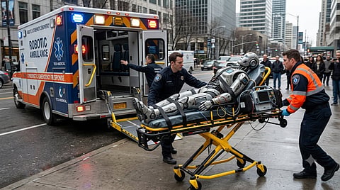 special ambulance developed in Japan will now look after the health of robots 