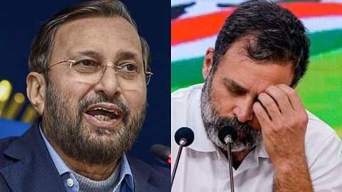 prakash javadekar attacks rahul gandhi pm modi remarks