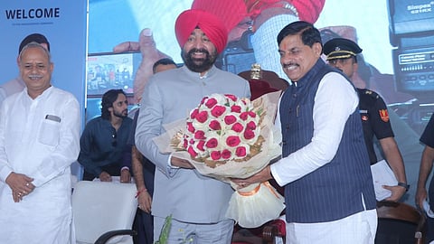 CM Mohan Yadav and Uttarakhand Governor Gurmit Singh inaugurating a pharmaceutical unit