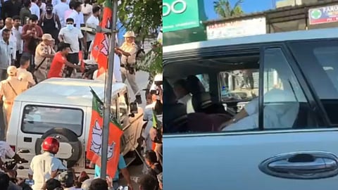 Congress convoy attacked
