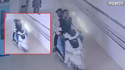 BJP leader rides e-scooty on Khargapur hospital ramp