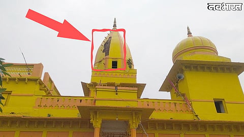 Lightning strike damages 200-year-old temple in Sagar district of Madhya Pradesh