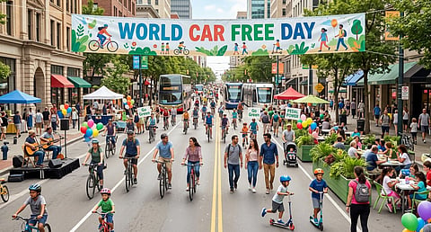 World Car-Free Day cars abandoned on 22 September history and impact 
