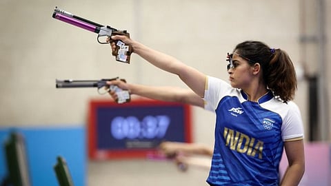 Manu Bhaker Qualifies For 10m Air Pistol Final