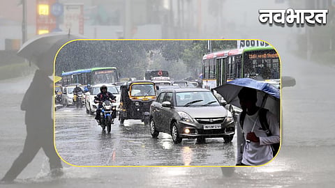 Rain and traffic jams on Pune roads during Ganeshotsav