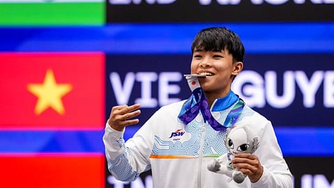 Naorem Roshibina Devi Silver Medal Wushu