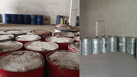 Administrative team seals a warehouse in Palda.