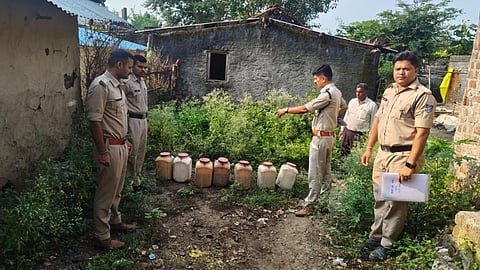Excise department raids 17 locations and arrests five accused