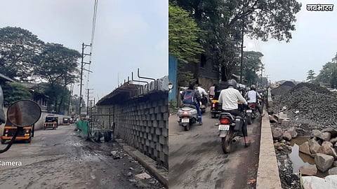 Kalyan Chhaya Talkies Bridge Traffic Jam MMRDA Road