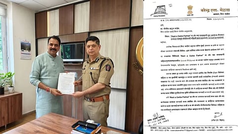 BJP MLA Narendra Mehta lodged a complaint with the Police Commissioner in Mira-Bhayandar