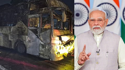 greater noida bus fire pm relief fund