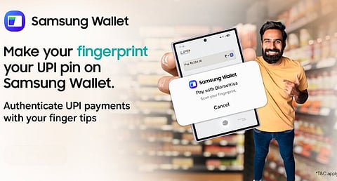 Samsung wallet UPI payments ₹10,000 just a fingerprint without a PIN 
