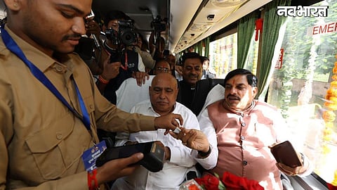 CM Mohan Yadav boards government bus after buying ticket