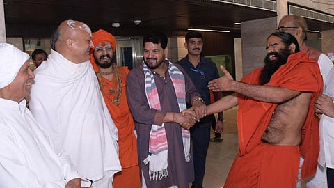 Yog Guru Ramdev with BrijBhushan Sharan Singh