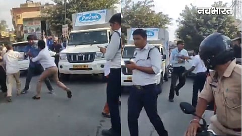 Road fight viral video