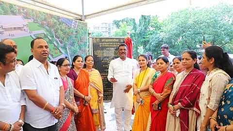 thane unnati garden modern open air theatre bhumi pujan