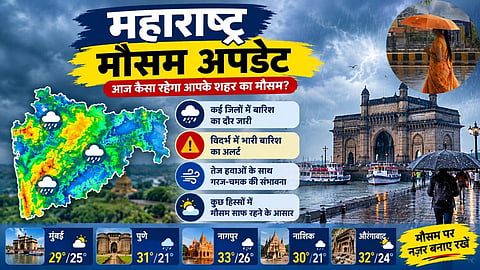 Weather changes in Maharashtra ahead of monsoon's withdrawal; 'Orange Alert' issued for 4 districts