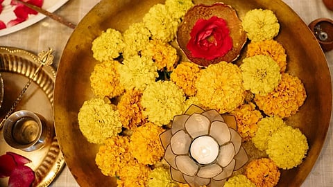 Ganpati flowers upcycling ideas home decor dhoop.