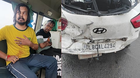 Agra-Lucknow Expressway Accident: Three Killed Two Seriously Injured Car Overturns