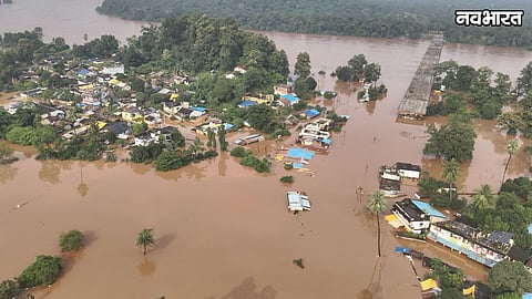 heavy rainfall in Chhattisgarh triggered flooding in Bhamragad Gadchiroli district 