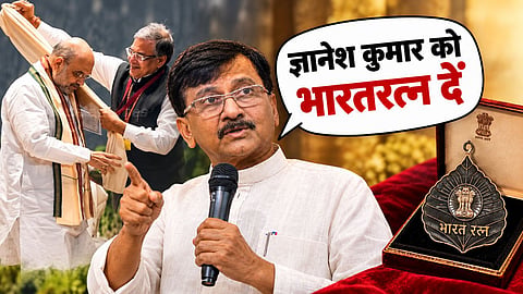 sanjay raut demands bharat ratna for gyanesh kumar asks amit shah resignation