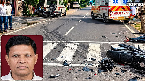 Amravati Valgaon Speed Breaker Bike Rider Truck Accident Death