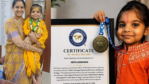 Fatehpur 5-Year-Old Arya Wins Praise for Sanskrit and Vedic Mantra Recitation