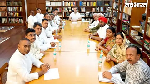 Meeting between Rahul Gandhi and Chhattisgarh Congress leaders regarding the Jhiram Valley case