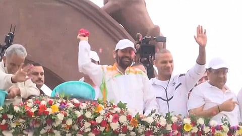 CM Nayab Saini Faridabad Namo Marathon 2026