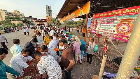 kalyan 15000 kg nirmalya collection ganeshotsav