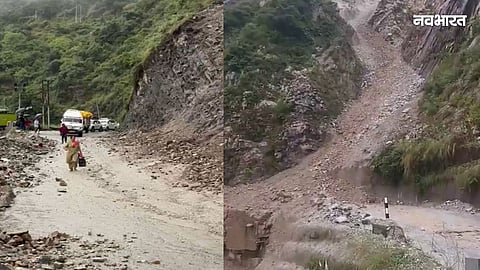 Badrinath Highway: Debris and boulders falling near Sirobagad