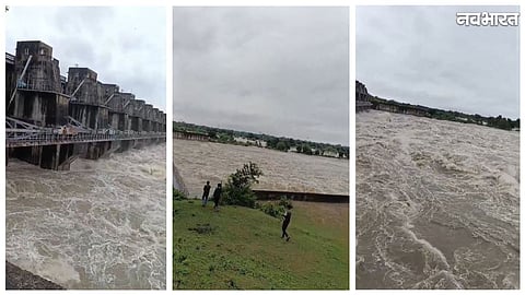 Singhpur Dam gates opened after heavy rain in Chhatarpur