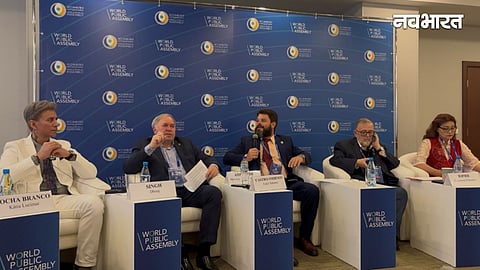 Prof. Dhiraj Singh in the panel with Prof. Fidel-Antonio Smirnov 