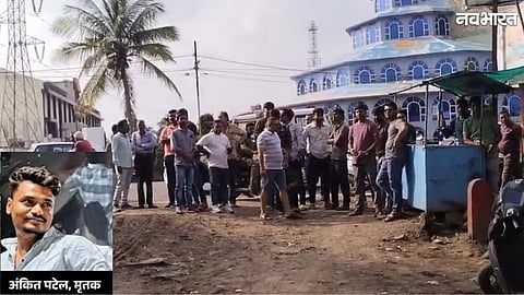 Ankit Patel being attacked with an iron pipe in Makronia Sagar