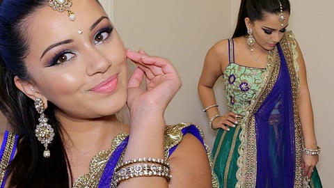Festive makeup routine working women 15-minute quick makeup.