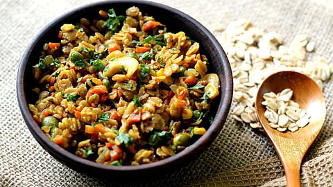 15-minute south indian style oats recipe.