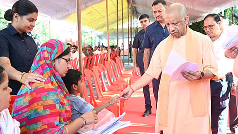Yogi Adityanath Feeds Cows at Gorakhnath Temple, Hears Public Grievances in Gorakhpur