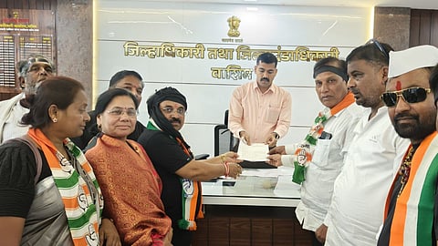 washim congress protest sir voter list