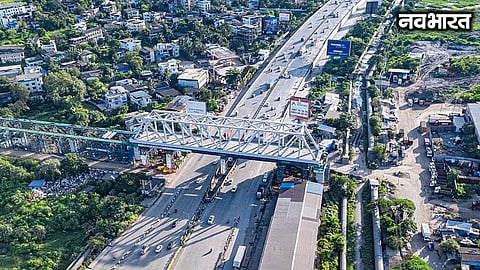 Mumbai-Ahmedabad Bullet Train Project Maharashtra's first 100-meter-long steel bridge built in Bhiwandi