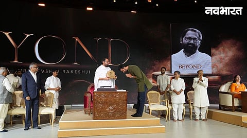 A spiritual gathering at Mumbai's Jio World Convention Centre