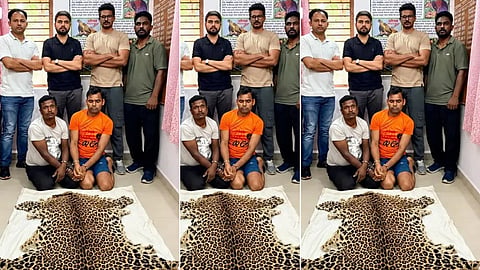 leopard skin seized two detained dri nagpur deori gondia