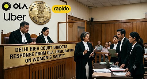 Delhi High Court Uber, Ola, and Rapido response regarding women's safety 