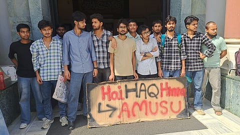 AMU Students Hold Torch March on 10th Day of Hunger Strike, Demand Student Union Election Date
