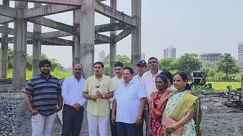amrut yojana water tank construction kalyan shiv sena