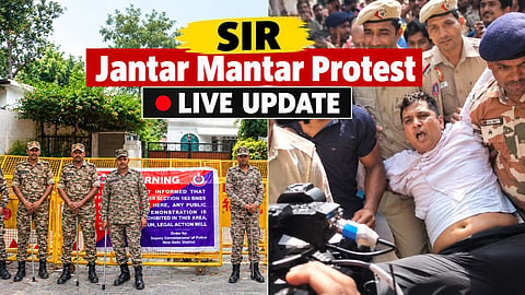 Jantar Mantar Protest Demanding Gyanesh Kumar's Resignation